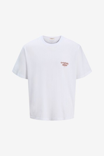Jack & Jones Junior T skjorte jorAcapulco Type Tee SS Crew Neck Hvit