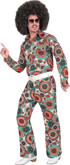 Mandalamønstret Hippie Kostymebukse til Herre Large/X Large Mandalamønstret Hippie Kostymebukse til Herre Large/X Large