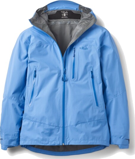 Rab Downpour Mountain Jacket Wmns Bluebird Size 12 Rab Downpour Mountain Jacket Wmns Bluebird Size 12