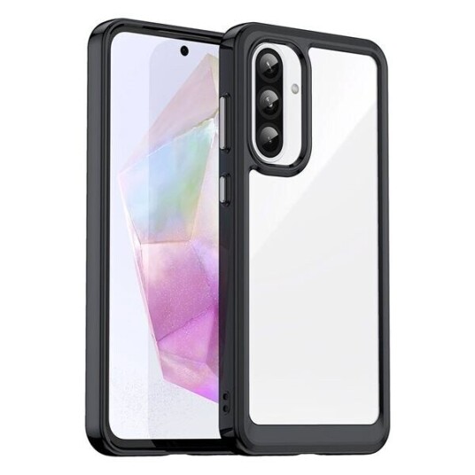 Ytre romskall med svart ramme for Samsung Galaxy A56
