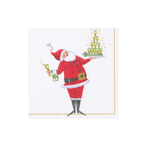Santa Serving Drinks kaffe servietter