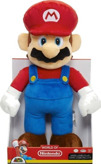 Super Mario Jumbo Mario Kosedyr 50 cm Super Mario Jumbo Mario Kosedyr 50 cm