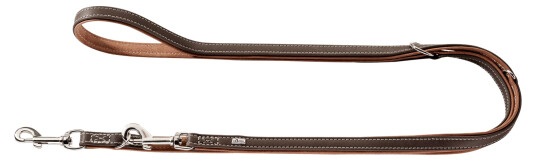Hunter Hundehalsbånd Porto Brunt 200 cm 15 mm Treningskobbel