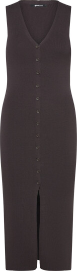 Gina Tricot Knitted Vest Dress Brown L
