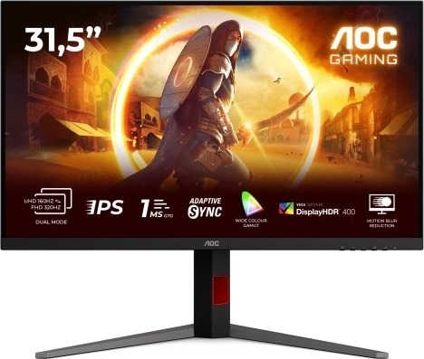 AOC G4 U32G4U 31.5" 4K PC-skjerm med 160Hz og Fast IPS Rød/Svart AOC G4 U32G4U 31.5" 4K PC-skjerm med 160Hz og Fast IPS Rød/Svart