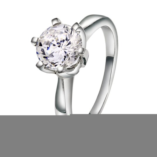 Olivia by Gullfunn, Diamantring i 585 hvitt gull 2,00 ct TWSI2