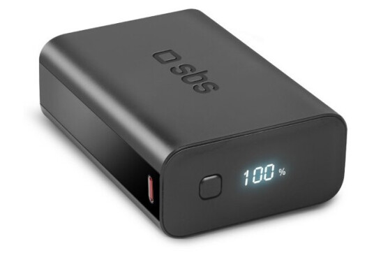 Sbs Tebb20000lcdevopd20k, 20000 Mah, Lithium Polymer (Lipo), Sort