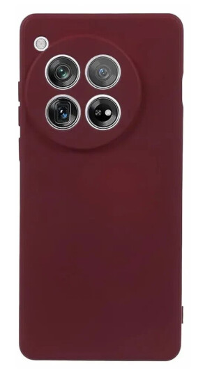 INCOVER OnePlus 12 Fleksibelt Plast Deksel - Vinrød INCOVER OnePlus 12 Fleksibelt Plast Deksel - Vinrød
