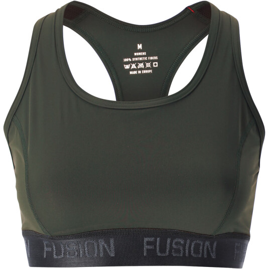 FUSION Top Light Support Sports BH Dame Olivengrønn M