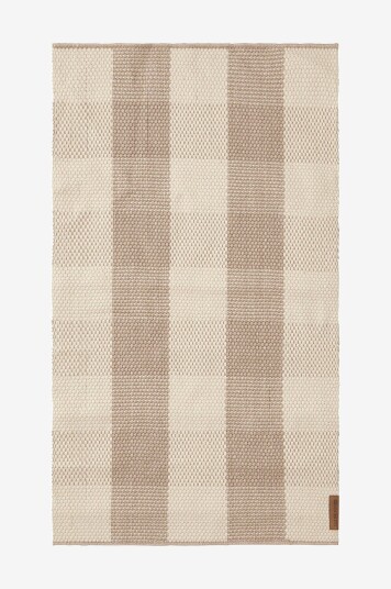 Lexington Jute teppe med ruter Beige