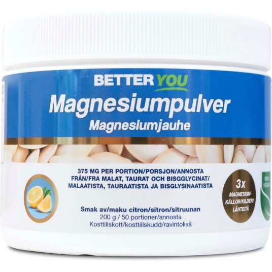 Better You Magnesiumpulver Citron 200 g Better You Magnesiumpulver Citron 200 g