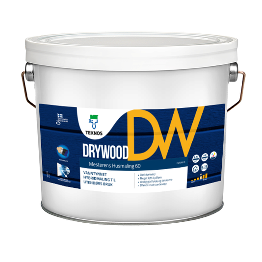 DRYWOOD MESTERENS HUSMALING 60 HVIT 10L