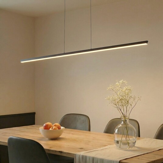 Pendellampe Lucande Solvar dimmbar Svart Stue Metall Moderne 3 3 Svart