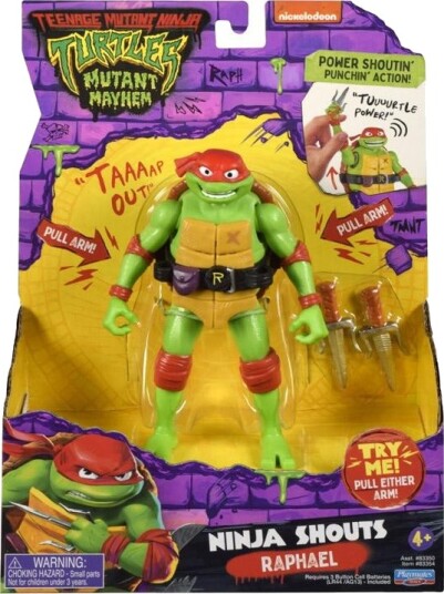 Teenage Mutant Ninja Turtles Actionfigur Mutant Mayhem Raphael Ninja Shouts 15cm Teenage Mutant Ninja Turtles Actionfigur Mutant Mayhem Raphael Ninja Shouts 15cm