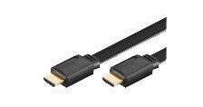 MicroConnect - HDMI-kabel - HDMI hann til HDMI hann - 3 m - flat MicroConnect - HDMI-kabel - HDMI hann til HDMI hann - 3 m - flat