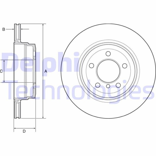 Bremseskive DELPHI BG4937C