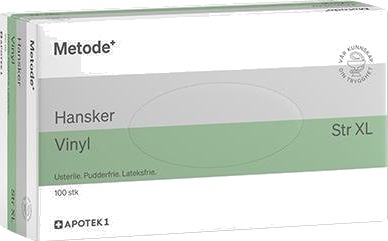 Metode hansker av vinyl størrelse XL 100 stk