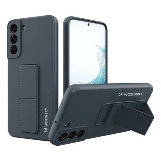 Wozinsky Kickstand Case Silicone Case with Stand Samsung Galaxy S22+ Case Navy Blue