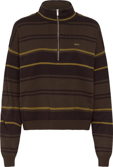 Gestuz Gzthalio Striped Pullover Brown S Gestuz Gzthalio Striped Pullover Brown S