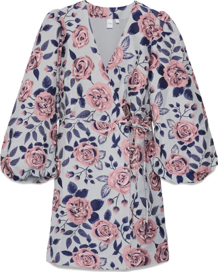 YAS Yaskelly 7/8 Wrap Dress - D2D - Pink - 40