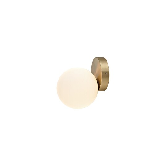 Nowodvorski Ice Ball vegglampe antikk messing/hvit Nowodvorski Ice Ball vegglampe antikk messing/hvit