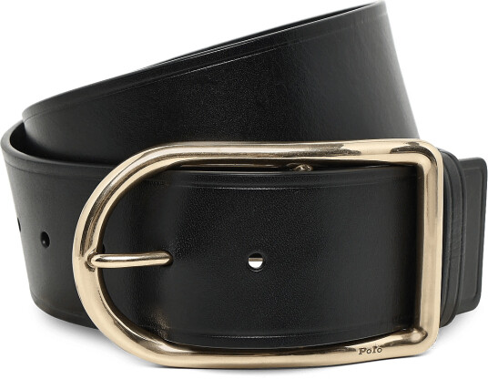 Polo Ralph Lauren Tumbled Veg 50Mm Crv Cnt Blt Med Black M