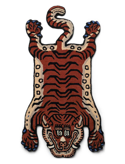 Bongusta Frankie Tiger Rug Small - Multi/patterned - 70X125CM