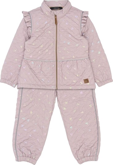 Mikk line Thermal+ Frill Set Aop Purple 122 Mikk line Thermal+ Frill Set Aop Purple 122