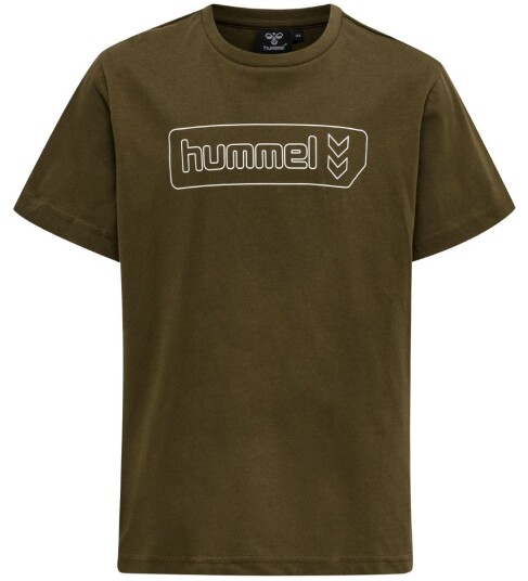 Hummel T skjorte hmlTomb Dark Olive 4 5 år 104 110 T skjorte Grønn