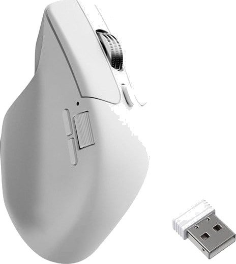 Keychron M6 Silent Light 86g Wireless 8K Gamingmus Optisk 6 Knapper Hvit M6S-A24