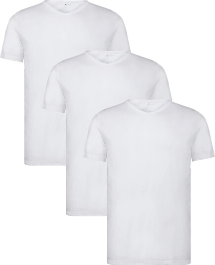 Tommy Hilfiger Stretch Vn Tee Ss 3Pack White S