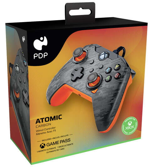 PDP Gaming Wired Controller   Atomic Carbon