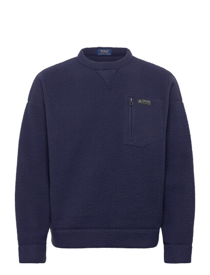 Polo Ralph Lauren Relaxed Fit Pile Fleece Sweatshirt - Navy - M