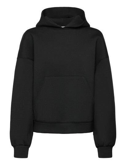 Weekday Oversized Scuba Hoodie   Black   XS