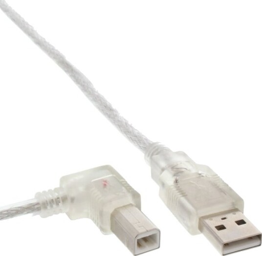 Inline 34516L 0,3 M Usb A Usb B Usb 2.0 Gjennomsiktig