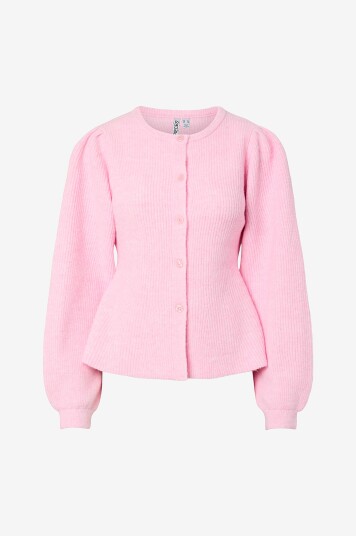 Pieces Kardigan pcSilly LS Puff Knit Cardigan Rosa Pieces Kardigan pcSilly LS Puff Knit Cardigan Rosa