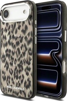 iPhone Air Karl Lagerfeld IML Leopard-deksel - MagSafe-kompatibel - Brun