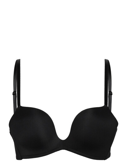 Hunkemöller Deep V Padded Underwired Push Up Bra Black C x 70