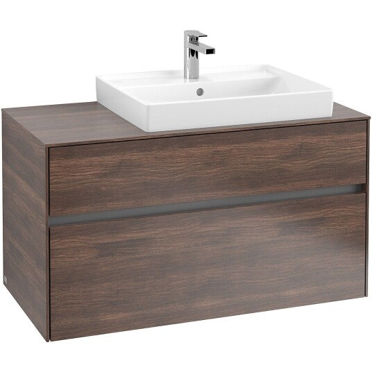 Villeroy & Boch Collaro Servantskap med 2 skuffer 100x50x54,8 cm u/lys Arizona Eik Villeroy & Boch Collaro Servantskap med 2 skuffer 100x50x54,8 cm u/lys Arizona Eik