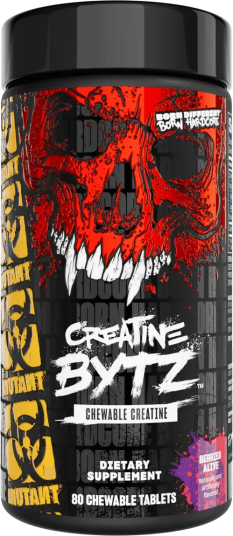 Mutant Creatine Bytz Chewables 80 tyggetabletter Berried Alive