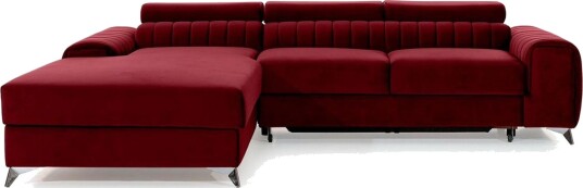 Seksjonssofa Eltap Grayson 278x205x92 cm Velvetmat 25 Venstre