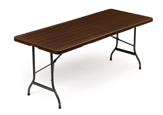 Sammenleggbart hagebord fest cateringbord 180x75 cm ModernHome Brun
