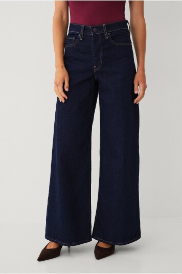 Levi's Jeans 728 HR Wide Leg Blå Levi's Jeans 728 HR Wide Leg Blå