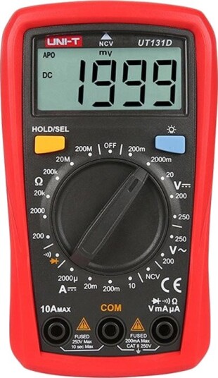 UNI-T Digitalt Multimeter UT131D Rød Og Grå