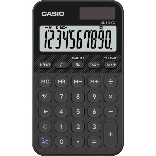 Casio SL 310YC BK Kalkulator Svart Casio SL 310YC BK Kalkulator Svart