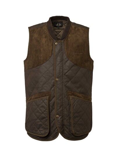 Chevalier Vintage Skytevest Lær Brun herre XS