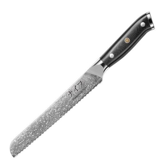Damaskus by Haws Brødkniv 33 cm svart Damaskus by Haws Brødkniv 33 cm svart
