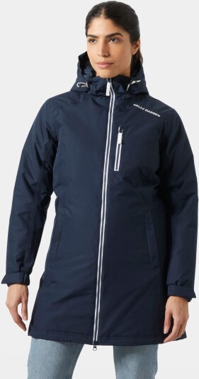 Helly Hansen Dame Lang Belfast Isolert Vinterjakke Marineblå 2xl