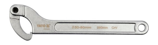 Yato Kroknøkkel Med Nese, Skjødlig 50-80Mm Yato Kroknøkkel Med Nese, Skjødlig 50-80Mm