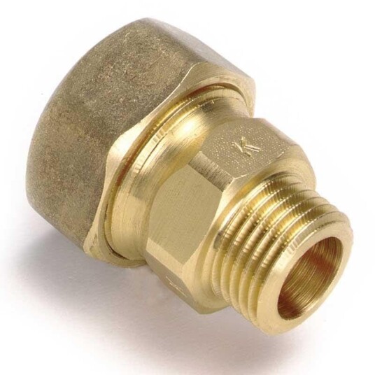Isiflo Messing Tippunion Uten Hylse 3/8"